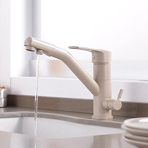 Küchenarmatur 3 Wege reines Wasser gerade Trinkwasser heißes Wasser und kaltes Wasser Waschbecken Wasserhahn Messing 360 ° Rotation Küche Spüle Wasserhähne-Chrom-Schönheit kommt kommt Küchenarmatur 3 Wege reines Wasser gerade Trinkwasser heißes Wasser und kaltes Wasser Waschbecken Wasserhahn Messing 360 ° Rotation Küche Spüle Wasserhähne-Chrom-Schönheit kommt kommt von ZCCZJS