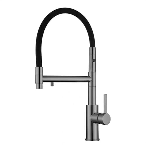 Küchenspüle Wasserhähne 3-Wege-Messing Einer Loch 3-Wege-Wasserhahn-Schwarz-Schönheit kommt Küchenspüle Wasserhähne 3-Wege-Messing Einer Loch 3-Wege-Wasserhahn-Schwarz-Schönheit kommt von ZCCZJS