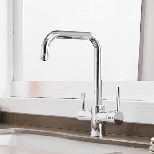 Küchenspüle Wasserhahn 3 Wege Küchenarmatur Schwenk 2 Griff Küchenspüle Wasserhahn 3 Wege Küchenarmatur Schwenk 2 Griff von ZCCZJS