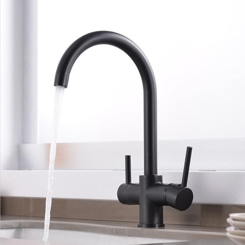 Küchenspüle Wasserhahn 3 Wege Küchenarmatur Schwenk 2 Griff Küchenspüle Wasserhahn 3 Wege Küchenarmatur Schwenk 2 Griff von ZCCZJS
