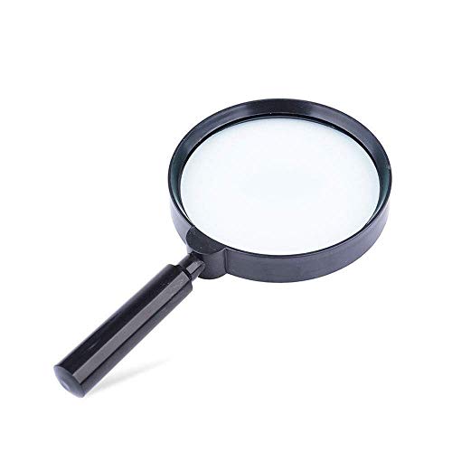 Lupe Large Mirror 120 mm hochauflösende Vergrößerung Glas 5-mal Handheld Old Luper Ding für ältere Menschen den riesigen Ozean von ZCCZJS