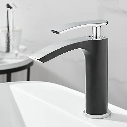 Modernes Messing Badezimmer Wasserhahn Gold und Schwarzer Beckenmixer für Waschbecken Deck montiert heiß und kaltes Wasser Wasserhahn stilvolles Weiß und Gold Design Modernes Messing Badezimmer Wasserhahn Gold und Schwarzer Beckenmixer für Waschbecken Deck montiert heiß und kaltes Wasser Wasserhahn stilvolles Weiß und Gold Design von ZCCZJS