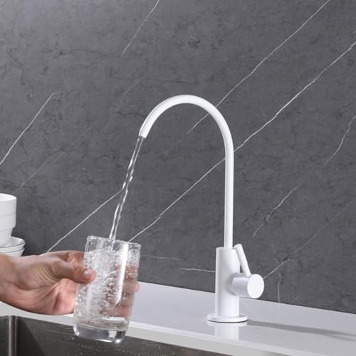 Schwan -Nacken -Küchenspüle mit rotierbarem Eingriff und weißer Finish Küchenwasserfilter Wasserhahn Wasserhahn Schwan -Nacken -Küchenspüle mit rotierbarem Eingriff und weißer Finish Küchenwasserfilter Wasserhahn Wasserhahn von ZCCZJS