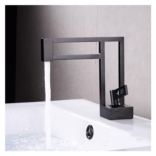 Schwarz/Weiß/Gold -Badezimmer Gefäßbecken Waschbecken einzigartiger Designmixer Eingriff Decks Mount Mount Messing Wasserhahnhahn, einfach installieren von ZCCZJS