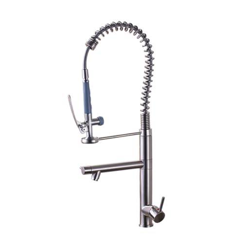 Waschbecken Zapftaps helle Chromfeder Frühling Down Küchenarmatur Hände Kopf mit Schloss Heißer kaltes Wasserküchenmischer Tippen Sie auf Schwenk, gebürstete Nickel Schönheit kommt Waschbecken Zapftaps helle Chromfeder Frühling Down Küchenarmatur Hände Kopf mit Schloss Heißer kaltes Wasserküchenmischer Tippen Sie auf Schwenk, gebürstete Nickel Schönheit kommt von ZCCZJS