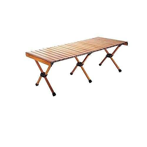 ZCCZJS Klapptisch Aluminiumlegierung Eierroll-Rolltisch für Picknick-selbstfahrende Tour für 3-4 Camping-Tisch tragbarer Faltungsschreibtisch (Farbe: 90 cm) von ZCCZJS