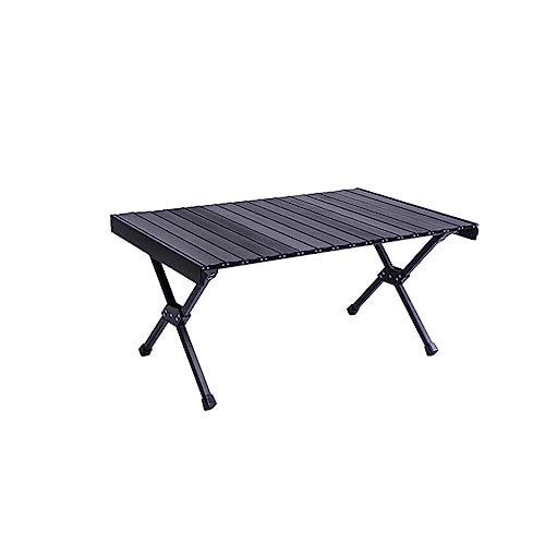 ZCCZJS Klapptisch Aluminiumlegierung Eierroll-Rolltisch für Picknick-selbstfahrende Tour für 3-4 Camping-Tisch tragbarer Faltungsschreibtisch (Farbe: 90 cm) von ZCCZJS