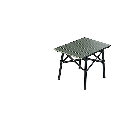 ZCCZJS Klapptisch Aluminiumlegierung Klapptisch im Freien Picknick -Grill -Tisch Camping Leicht tragbar (Farbe: Grün) von ZCCZJS