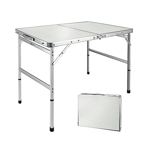 ZCCZJS Klapptisch im Freien im Freien für Wohnmobile Camping-Picknick tragbarer Klapptischhöhe Eingepasstes Aluminiumlegierung Faltbarer Schreibtisch-Rucksack (Farbe: für 4-6 Personen) von ZCCZJS