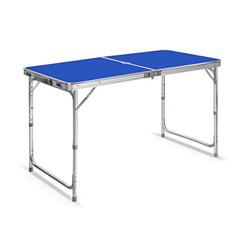 ZCCZJS Klapptisch mit 4 Airs Picknicktischluft Set Tragbare Höhe Einstellbarer Picknicktisch Innen- und Außentisch für Picknick -Camping -Barbecue, Single Tisch B B von ZCCZJS