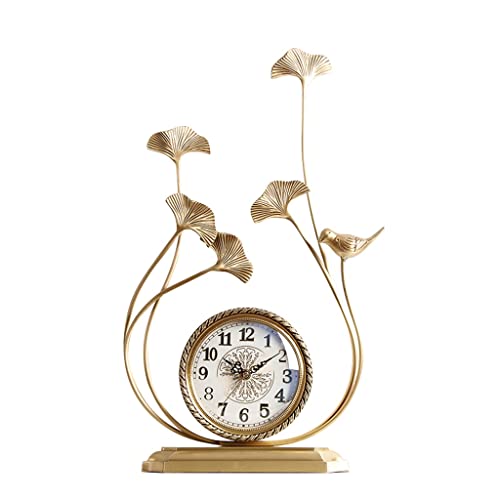 ZCCZJS Kupferuhr Tischuhr Tischuhr Europäische Retro -Ornamente Wohnzimmer Mute Schreibtisch Uhr Großer Haushalt ZCCZJS Kupferuhr Tischuhr Tischuhr Europäische Retro -Ornamente Wohnzimmer Mute Schreibtisch Uhr Großer Haushalt von ZCCZJS