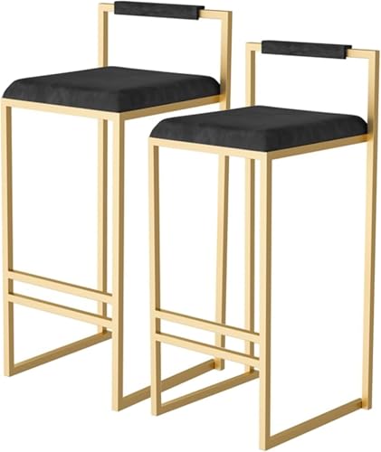 ZCEDZYSW Barhocker, 2er-Set, Thekenhöhe mit Metallbeinen, Fußstütze und Möbelsitz, einfache Montage von ZCEDZYSW
