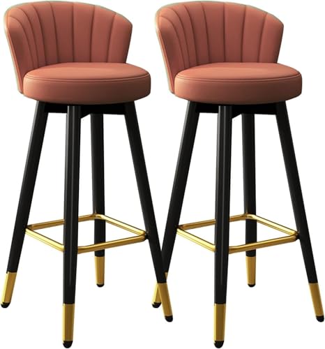 ZCEDZYSW Barhocker, 360° drehbar, stilvolle Küchenstühle für drinnen und draußen, Restaurant, 74 x 45 x 44 cm, Braun, 64 x 45 x 44 cm, 2 Stück ZCEDZYSW Barhocker, 360° drehbar, stilvolle Küchenstühle für drinnen und draußen, Restaurant, 74 x 45 x 44 cm, Braun, 64 x 45 x 44 cm, 2 Stück von ZCEDZYSW