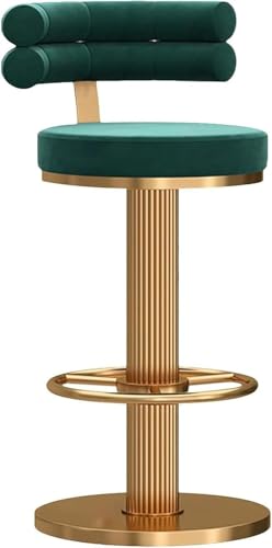 ZCEDZYSW Barhocker, verstellbar, um 360° drehbar, Samt-Rückenlehne, strapazierfähig, runde Basis, hoher Empfang, mechanisch, Grün, 45–60 cm ZCEDZYSW Barhocker, verstellbar, um 360° drehbar, Samt-Rückenlehne, strapazierfähig, runde Basis, hoher Empfang, mechanisch, Grün, 45–60 cm von ZCEDZYSW