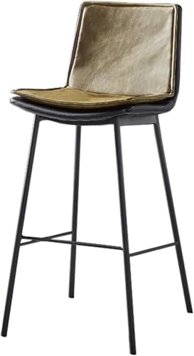 ZCEDZYSW Barhocker aus Kunstleder im Industriestil mit Metallbeinen, Thekenhöhe, Küchenstühle für Zuhause, Büro (C,Sitzhöhe 65 cm) von ZCEDZYSW