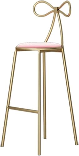 ZCEDZYSW Barhocker für Kücheninsel mit Schleife, Rückenlehne und Fußstütze, Samtschwamm, gepolsterter Sitz, Esszimmer, Rosa, 75 cm ZCEDZYSW Barhocker für Kücheninsel mit Schleife, Rückenlehne und Fußstütze, Samtschwamm, gepolsterter Sitz, Esszimmer, Rosa, 75 cm von ZCEDZYSW