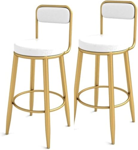 ZCEDZYSW Barhocker mit Thekenhöhe, rund, PU-Leder, gepolstert, Hochstühle, Bauernhaus, Frühstück, Weiß, Sitzhöhe 75 cm, 2 Stück ZCEDZYSW Barhocker mit Thekenhöhe, rund, PU-Leder, gepolstert, Hochstühle, Bauernhaus, Frühstück, Weiß, Sitzhöhe 75 cm, 2 Stück von ZCEDZYSW