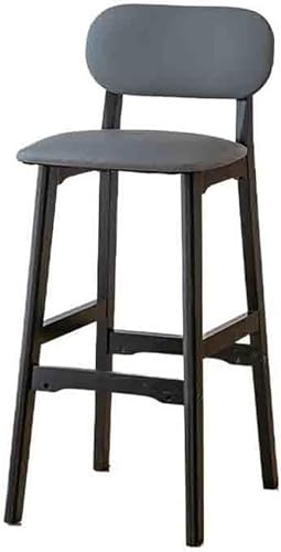 ZCEDZYSW Barstühle Home Island Tisch Rückenlehne Hochhocker Massivholz Schreibtisch Kassierstuhl Europäische Hocker Barhocker (Gris) von ZCEDZYSW