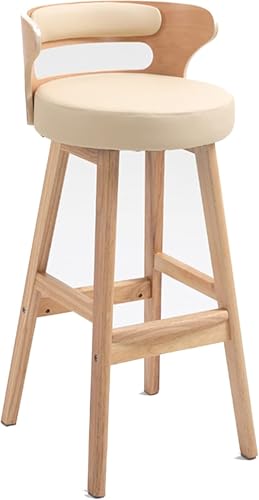 ZCEDZYSW Barstühle aus Holz, für Küche, Esszimmer, Kunstleder, gepolstert, bequem, Bauernhaushocker, geeignet für Zuhause, E, Sitzhöhe 56 cm von ZCEDZYSW