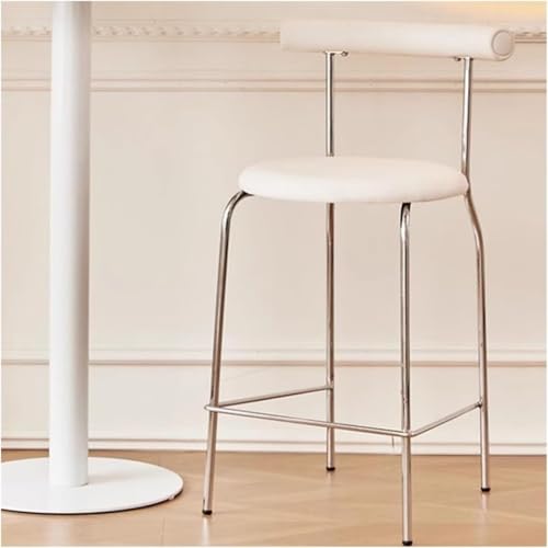 ZCEDZYSW Barstuhl Hocker Home Minimalistische Rückenlehnen Insel Bänke High Cream Style von ZCEDZYSW