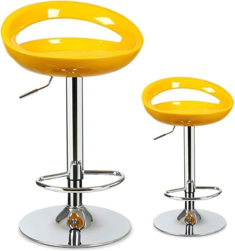 ZCEDZYSW Drehbarer Barhocker, modern, höhenverstellbar, strapazierfähig, Küchen-Barstuhl, Metallsockel, für Küche, Esszimmer, Gelb, 60–80 cm ZCEDZYSW Drehbarer Barhocker, modern, höhenverstellbar, strapazierfähig, Küchen-Barstuhl, Metallsockel, für Küche, Esszimmer, Gelb, 60–80 cm von ZCEDZYSW