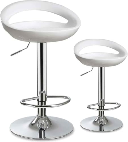 ZCEDZYSW Drehbarer Barhocker, modern, höhenverstellbar, strapazierfähig, Küchen-Barstuhl, Metallsockel, für Küche, Esszimmer, Weiß, 39–55 cm ZCEDZYSW Drehbarer Barhocker, modern, höhenverstellbar, strapazierfähig, Küchen-Barstuhl, Metallsockel, für Küche, Esszimmer, Weiß, 39–55 cm von ZCEDZYSW