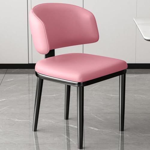 ZCEDZYSW Esszimmerstühle, modern, zeitgenössisch, weiß, Küche, Esszimmer, Leder, gepolstert, Abendessen (Rosa) von ZCEDZYSW