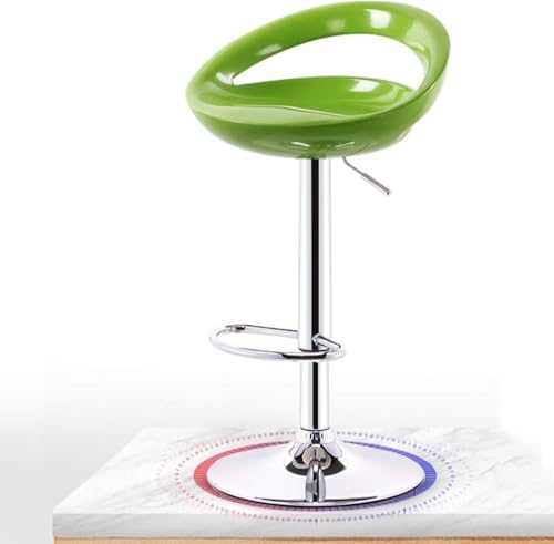 ZCEDZYSW Höhenverstellbare Barhocker, drehbar, grüner Thekenhocker mit Fußstütze, moderne Esszimmerstühle, stilvolle Barhocker (grün) von ZCEDZYSW