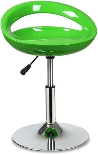 ZCEDZYSW Höhenverstellbare Barhocker mit Rückenlehne, aus schwarzem Kunststoff, Harz, Barhocker für Küche und Barbereich (grün) von ZCEDZYSW