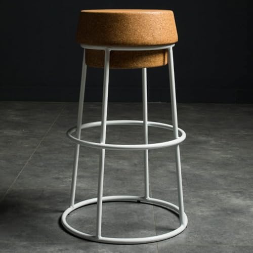 ZCEDZYSW Industrial S Barhocker, 2er-Set, Frühstücks-Küchenthekenhocker mit Metall-Fußstütze und weichem Sitz, B (75 cm) von ZCEDZYSW