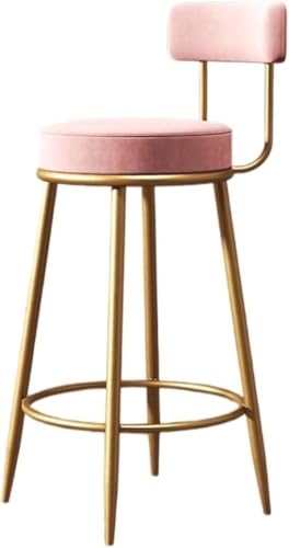 ZCEDZYSW Küchen-Barhocker, Stuhl-Theke, modernes Esszimmer-Set, Rosa, 75 cm, 2 Stück von ZCEDZYSW
