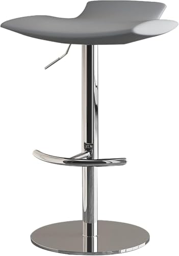 ZCEDZYSW Küchenstühle, 360 Grad drehbar, Barhocker, verstellbar, kaffeefarben, ohne Armlehnen, für den Innenbereich, Grau von ZCEDZYSW