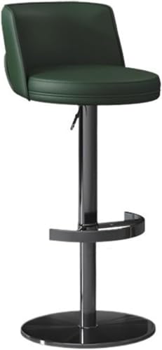ZCEDZYSW Moderner einfacher Barhocker aus Edelstahl, für den Haushalt, hoch, kann angehoben werden, Drehbarer Barstuhl für Kücheninsel (grün) von ZCEDZYSW