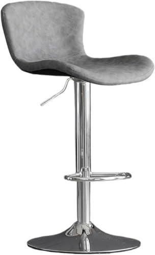 ZCEDZYSW Moderner leichter Luxus-Barhocker, verstellbar, 60 x 80 cm, Eisen-Drehstuhl mit Rückenlehne, schlichtes Design für Zuhause und (D) von ZCEDZYSW