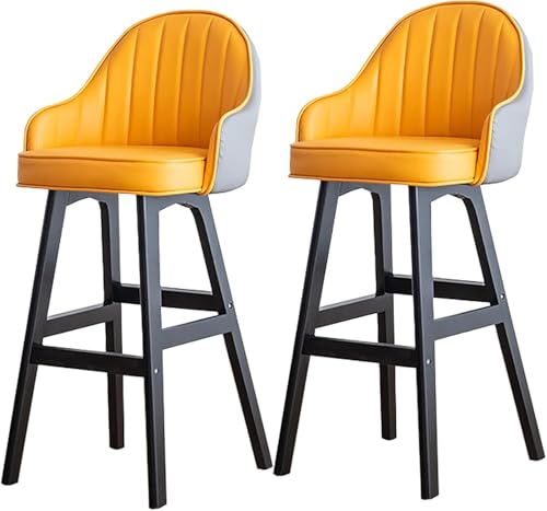 ZCEDZYSW Modernes Bauernhaus-Set mit Rückenlehne, Kunstleder-Sitze, schwarze Holzbeine, stilvolle Küchenstühle ZCEDZYSW Modernes Bauernhaus-Set mit Rückenlehne, Kunstleder-Sitze, schwarze Holzbeine, stilvolle Küchenstühle von ZCEDZYSW