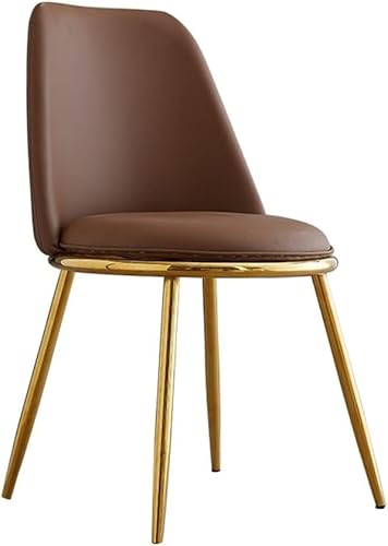 ZCEDZYSW Schwarze Esszimmerstühle Mitte des Jahrhunderts, modern, Leder, für Esszimmer, PU-Kissen, Abendessen, hohe Rückenlehne, gepolsterte Küche von ZCEDZYSW