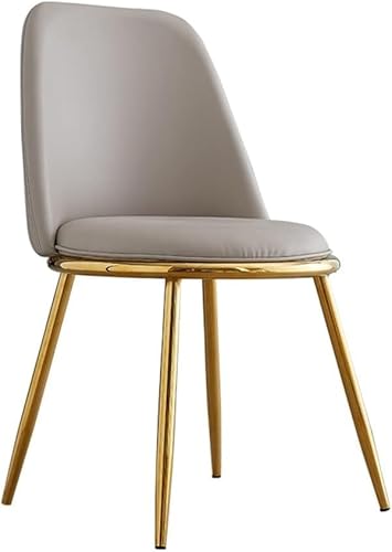 ZCEDZYSW Schwarze Esszimmerstühle Mitte des Jahrhunderts, modern, Leder, für Esszimmer, PU-Kissen, Abendessen, hohe Rückenlehne von ZCEDZYSW