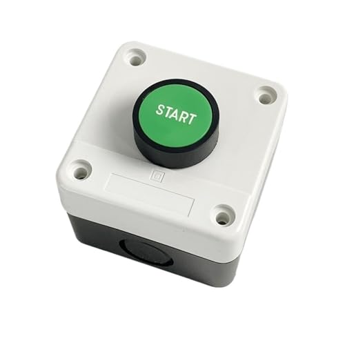 1P Starten Grün Logo Kunststoff Push Button Schalter 10A Schließer Control Box Station Mit Symbol Reset Momentary 1P Starten Grün Logo Kunststoff Push Button Schalter 10A Schließer Control Box Station Mit Symbol Reset Momentary von ZCERA