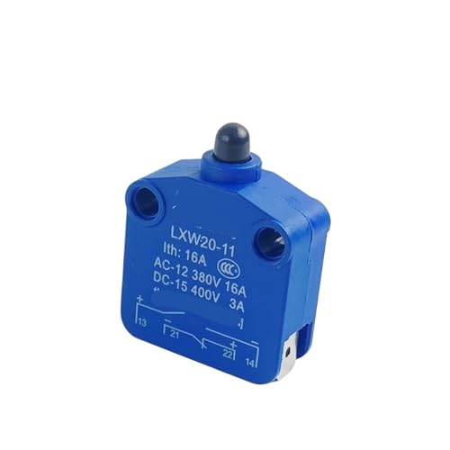 LXW20-11 Endschalter Weg PUSH Führungssäule Mikroweg Silberkontakt blau 16A 1NO 1NC von ZCERA