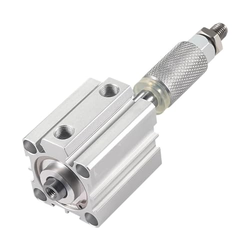 SDAJ40/50/63mm Bohrung Doppeltwirkendes Kolbenwerkzeug Aluminiumlegierung Einstellbarer Hub Kompakter dünner Luftzylinder ohne Magnet(Without Magnet 40-30,Bore 63mm) von ZCERA