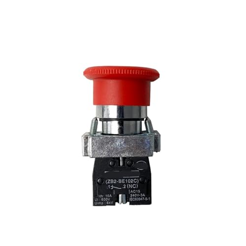 XB2-BS542C Pilzkopf-Druckknopfschalter Drehschalter 600 V 10 A 1 Öffner Stromversorgung Not-Aus Einbaudurchmesser 22 mm XB2-BS542C Pilzkopf-Druckknopfschalter Drehschalter 600 V 10 A 1 Öffner Stromversorgung Not-Aus Einbaudurchmesser 22 mm von ZCERA