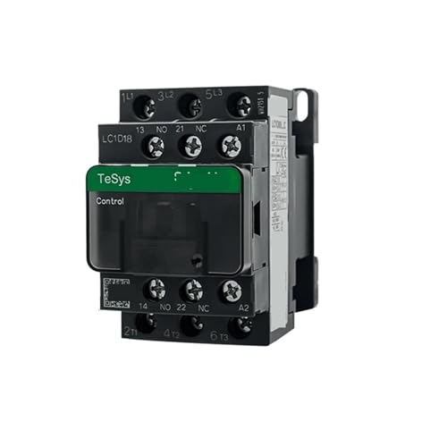 ZCERA Dreipoliges AC-Schütz LC1D Serie B7C F7C Q7C M7C Modell 24V 110V 220V 380V(LC1D18,24V) von ZCERA