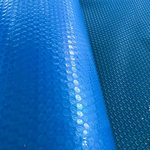 Blaue Solar-Poolabdeckung, Whirlpool-Abdeckung, schwimmende Spa-Decke für rechteckige Schwimmbäder mit rundem Rahmen, 1–5 m isolierende Heizfolie, zuschneidbar von ZCFXIFGF