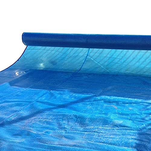 Solar-Poolabdeckung, rechteckig, Blaue Blasenplane/aufblasbare Pool-Spa-Thermodecke mit Rand und Ösen, Whirlpool-Wärmeisolationsfolie, schneidbar von ZCFXIFGF