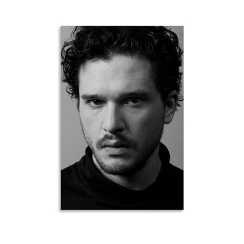 ZCHLATGDE Movie Star Kit Harington Poster Dekorative Malerei Leinwand Wandkunst Wohnzimmer Poster Schlafzimmer Malerei,Wandkunst Bilddruck Moderne Familienzimmer Dekor 12x18inch(30x45cm) von ZCHLATGDE