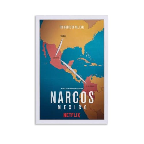 ZCHLATGDE Narcos Mexico Tv Series Poster Dekorative Malerei Leinwand Wandkunst Wohnzimmer Poster Schlafzimmer Malerei,Wandkunst Bilddruck Moderne Familienzimmer Dekor 12x18inch(30x45cm) von ZCHLATGDE