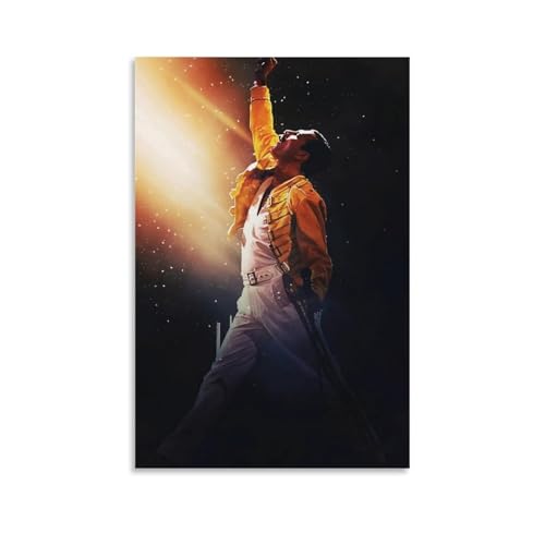 ZCHLATGDE Queen Band Freddie Poster Dekorative Malerei Leinwand Wandkunst Wohnzimmer Poster Schlafzimmer Malerei,Wandkunst Bilddruck Moderne Familienzimmer Dekor 12x18inch(30x45cm) von ZCHLATGDE