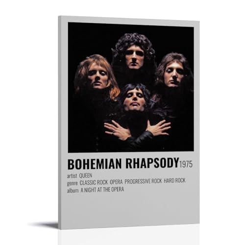 ZCHLATGDE Queen Bohemian Rhapsody (2) Poster Dekorative Malerei Leinwand Wandkunst Wohnzimmer Poster Schlafzimmer Malerei,Wandkunst Bilddruck Moderne Familienzimmer Dekor 12x18inch(30x45cm) von ZCHLATGDE
