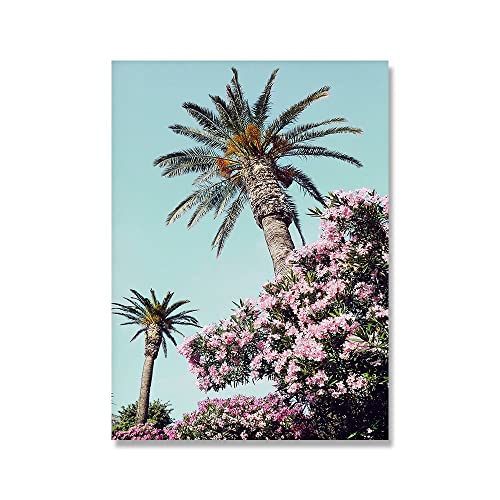 Beverly Hills Hotel Moderne Fotografie Poster Leinwand Malerei Rosa Hollywood Wandkunst Bilder Dekor Rodeo Drive Drucke (Color : C, Size : 30x40cm no frame) von ZCHX