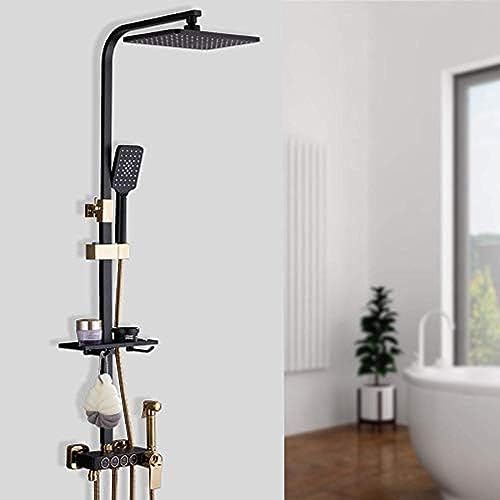 4 Funktion Dusche Wasserhähnen Badezimmer Wasserhahn Set Schwarz Finish Messing Duschschuhe Set 8 Zoll Regen Dusche Wasserhahnmixerdüse Für Die Wanne 4 Funktion Dusche Wasserhähnen Badezimmer Wasserhahn Set Schwarz Finish Messing Duschschuhe Set 8 Zoll Regen Dusche Wasserhahnmixerdüse Für Die Wanne von ZCHZCS